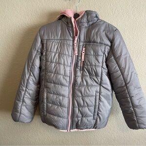 Girls Eddie Bauer Reversible Coat - Size Small (7-8)